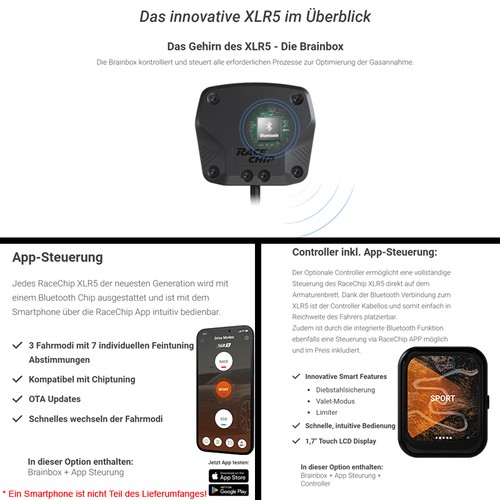 Racechip xlr5 app - xlr5+, app+